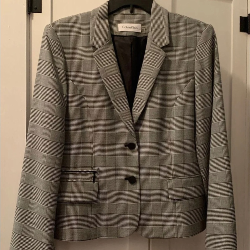 NWOT Calvin Klein Houndstooth Blazer
